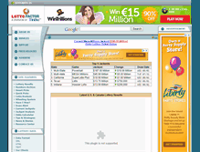 Tablet Screenshot of lottofactor.com